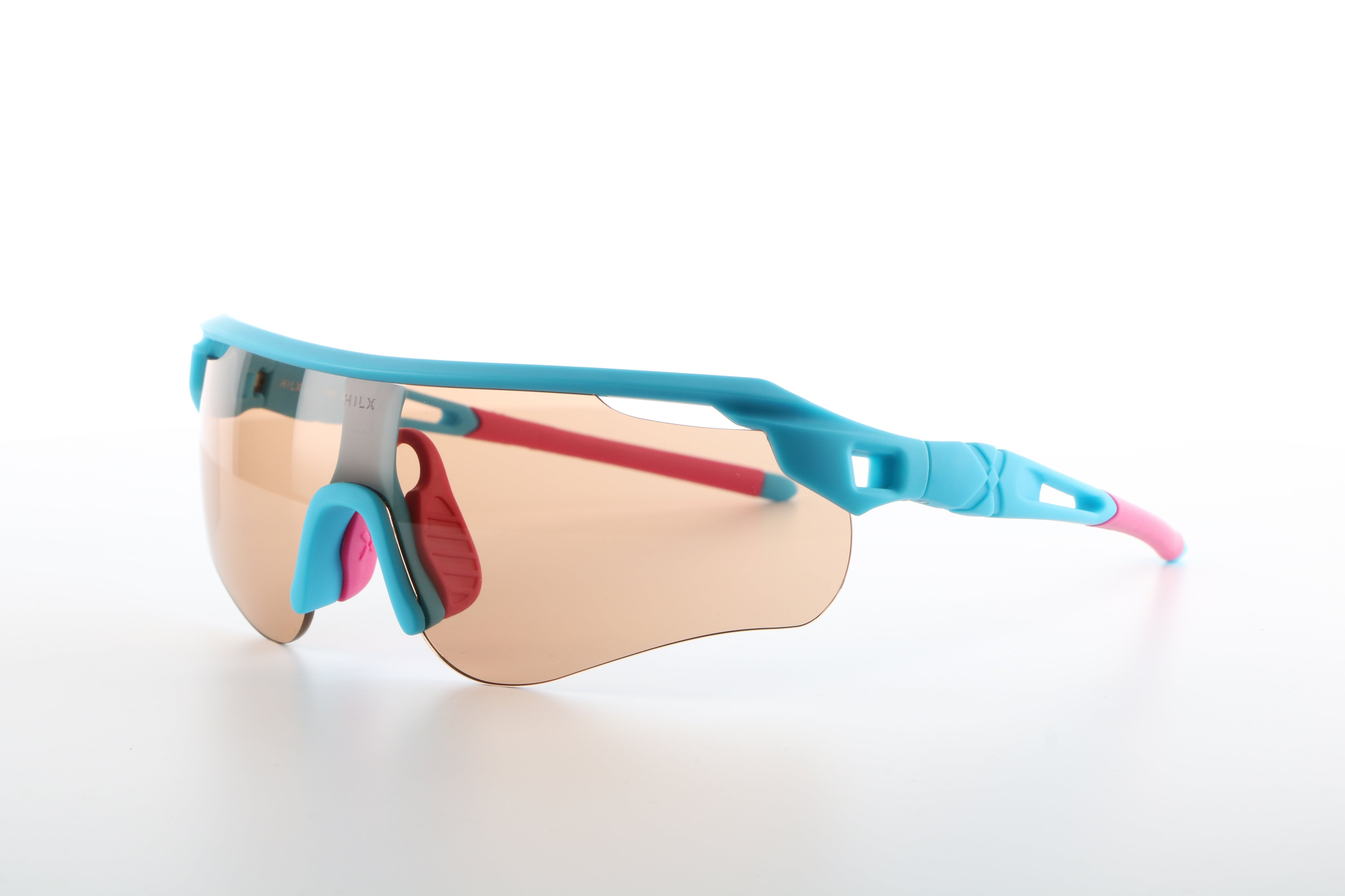 Trail Blazer - Matt Aque Blue/ Pink with Light Pink Lens