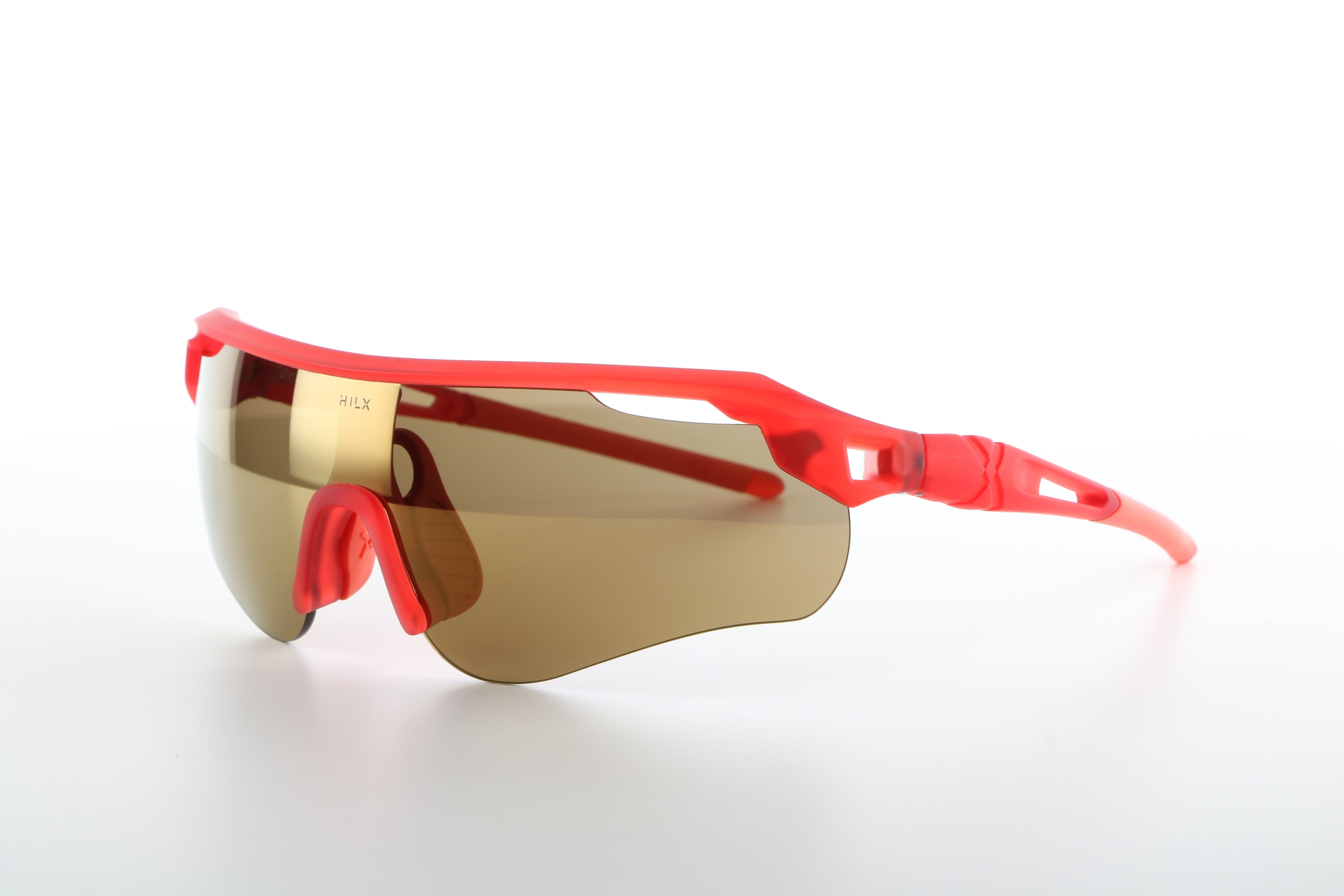 Trail Blazer - Matt Red / Orange with Gold Lens