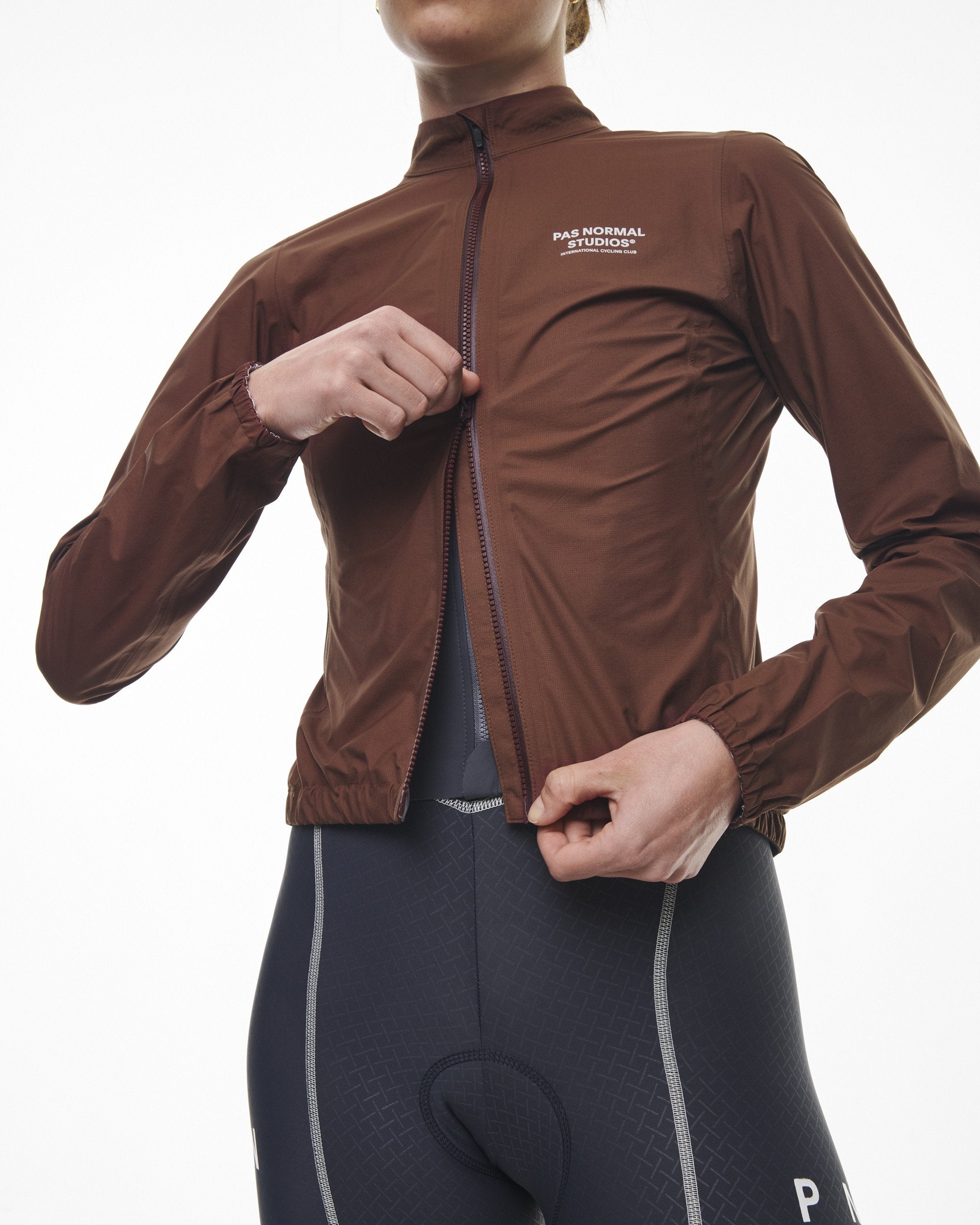 Women's Mechanism Pertex Rain Jacket - Dark Brown