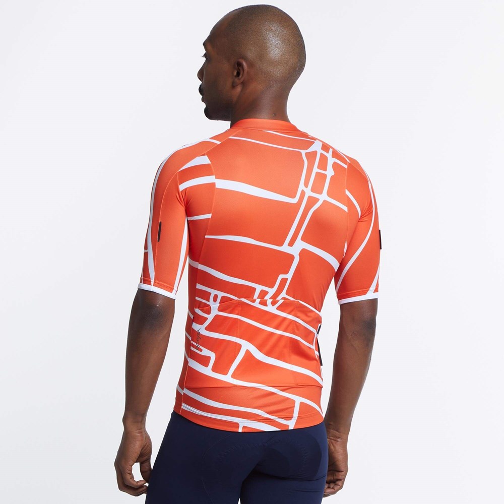 Fire Red Block Print SE Men's Jersey