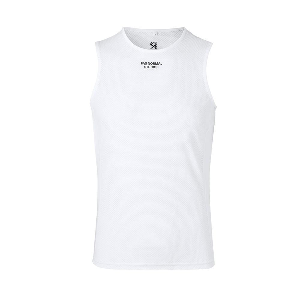 Men's Sleeveless Base Layer - White