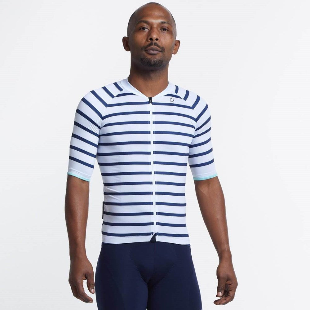 White Navy Breton SE Men's Jersey