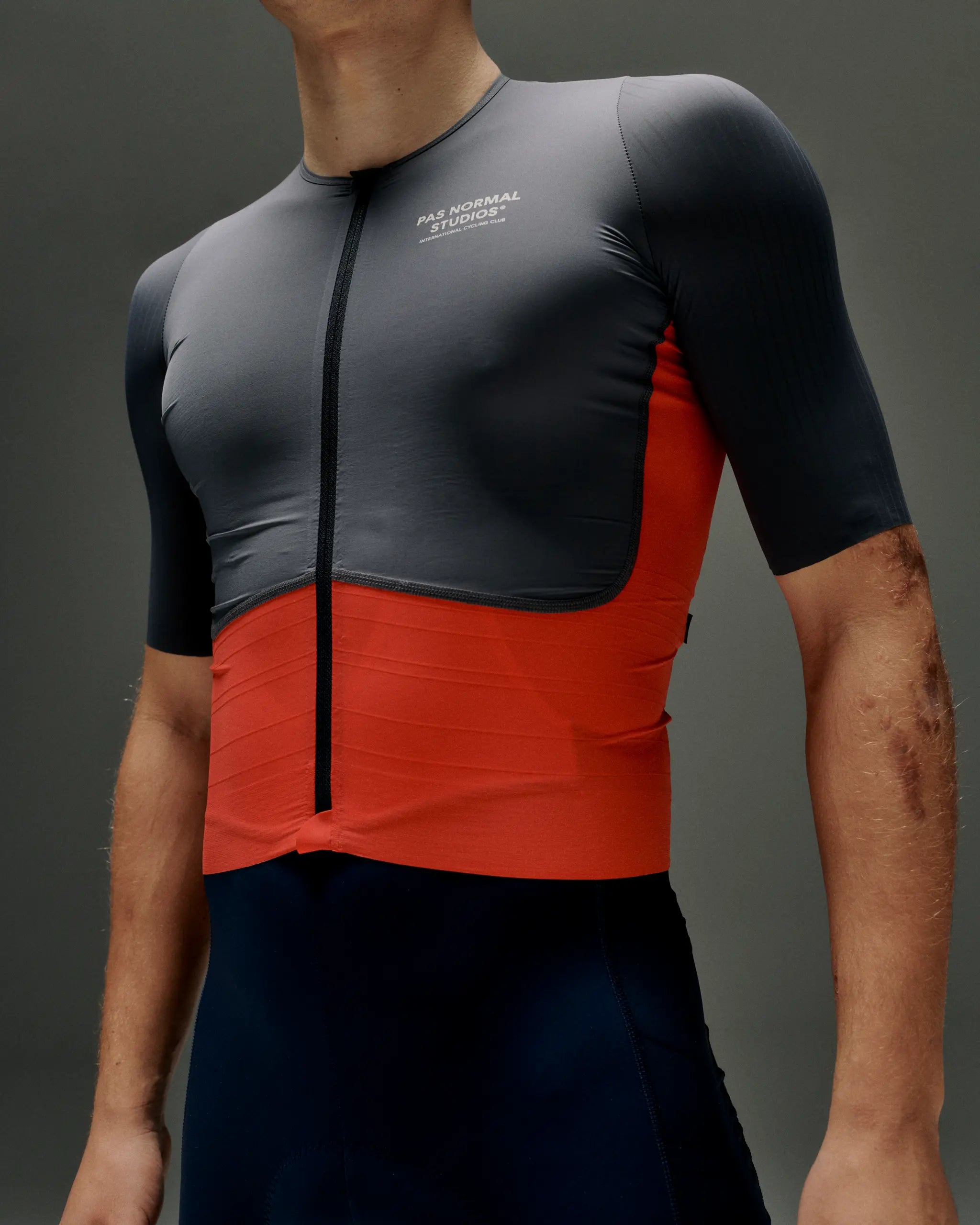 Men's Mechanism Pro Jersey - Navy / Deep Red