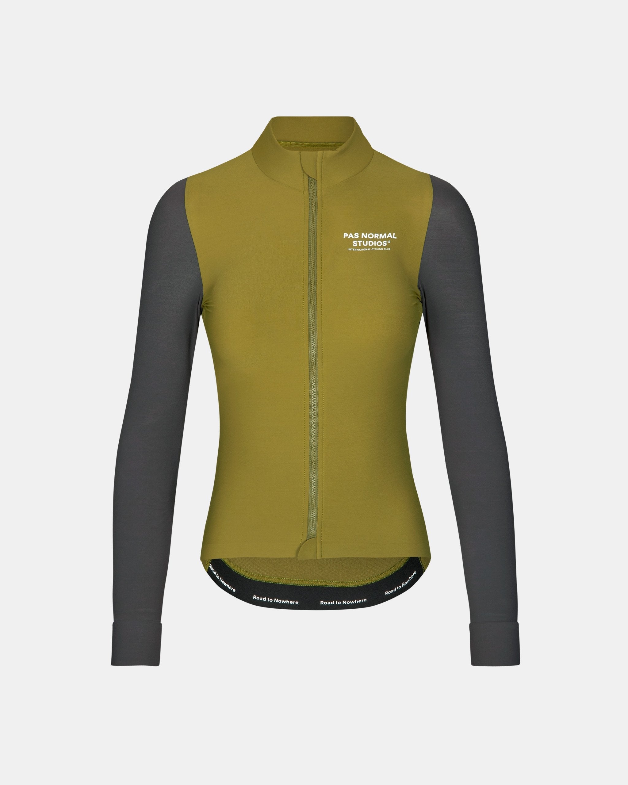 Women's Mechanism Long Sleeve Jersey - Deep Grey / Green